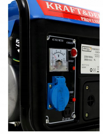 Resigilat-Generator curent 1.2kW 1200W 1x230V 1x12V motor benzina 2CP (KD109N) [5]