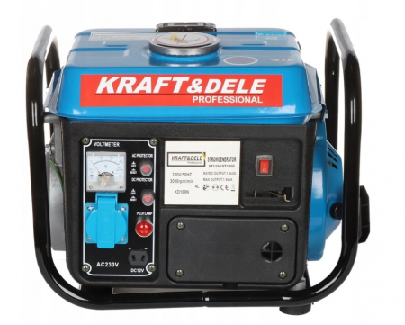 Resigilat-Generator curent 1.2kW 1200W 1x230V 1x12V motor benzina 2CP (KD109N) [1]