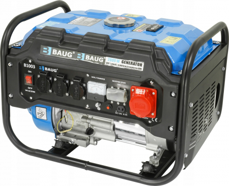 Generatoare si motoare - Generator curent 2.8kW 2800W 230V 380V 12V motor benzina 7CP (B1003)