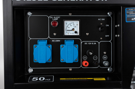 Generator curent 3.2kw 3200W 2x230V 12V motor pe benzina 7.5CP (TA3200D) [6]
