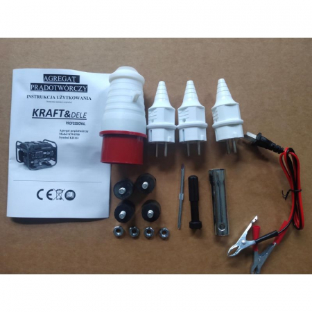 Generator curent 3.5kW 3500W 230V 380V 12V motor benzina 7CP (KD161) [9]