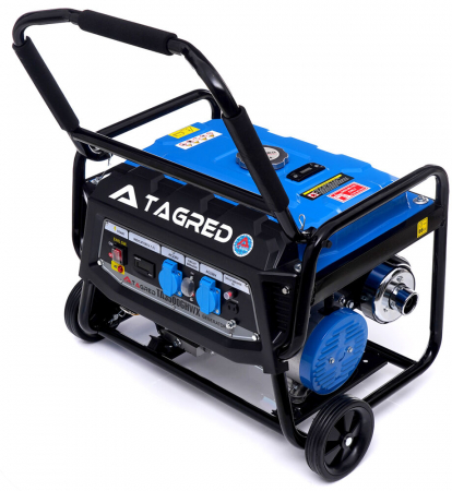 Generatoare si motoare - Generator curent 3.5kw 3500W 2x230V 12V motor pe benzina 7.5CP (TA3500GHWX)