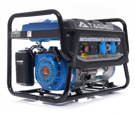 Generator curent 3.5kw 3500W 2x230V 12V motor pe benzina 7.5CP (TA3500GHX) [8]