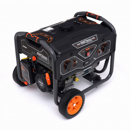 Generator curent 3,5kW 3500W 2x230V 12V+roti si maner motor benzina 7CP (KD695) [9]