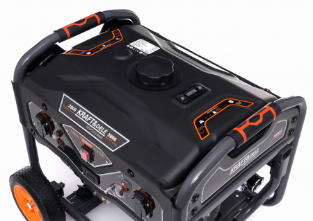 Generator curent 3,5kW 3500W 2x230V 12V+roti si maner motor benzina 7CP (KD695) [7]