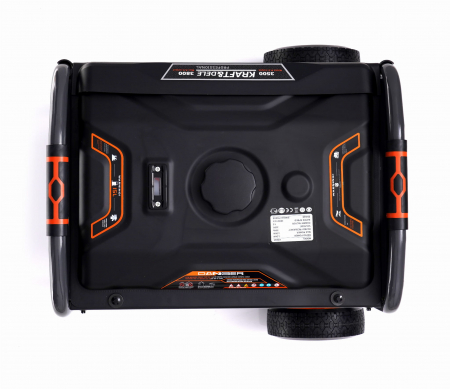 Generator curent 3,5kW 3500W 2x230V 12V+roti si maner motor benzina 7CP (KD695) [6]