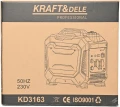 Generator curent 3,7 kW 3700 W, 2x230V, 12V / 8A 2x5 V, motor benzina, 4 timpi (KD3163) [25]