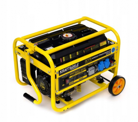 Generator curent 3.8kW 3800W 230V 12V + manere si roti motor benzina 7CP (KD125) [8]