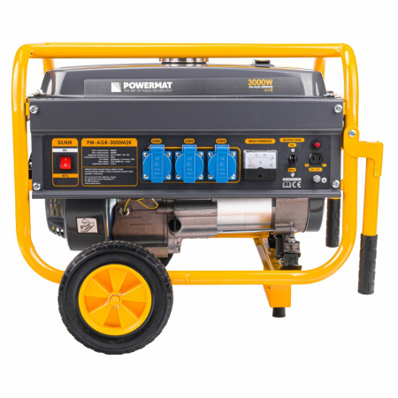 Generator curent 3kW 3000W 230V 12V + manere si roti motor benzina 7CP (PM1198) [1]