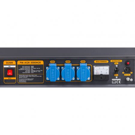 Generator curent 3kW 3000W 230V 12V + manere si roti motor benzina 7CP (PM1198) [5]