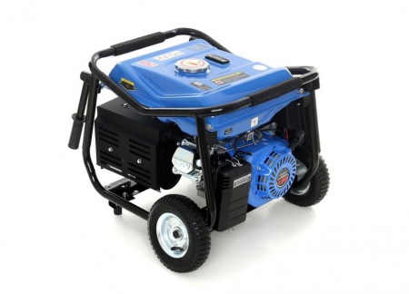 Generator curent 3kW 3000W 230V 12V + pornire electrica la cheie + manere si roti motor benzina 7CP (KD144) [7]
