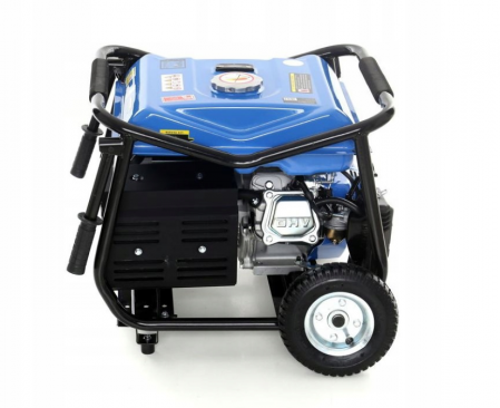Generator curent 3kW 3000W 230V 12V + pornire electrica la cheie + manere si roti motor benzina 7CP (KD144) [6]
