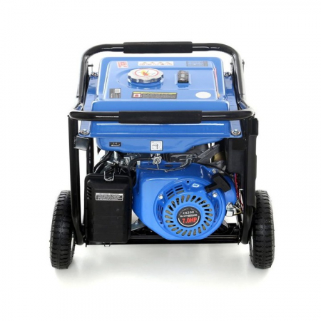 Generator curent 3kW 3000W 230V 12V + pornire electrica la cheie + manere si roti motor benzina 7CP (KD144) [3]