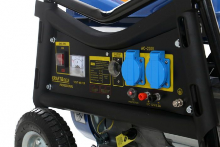Generator curent 3kW 3000W 2x230V 12V+manere si roti, motor benzina 7CP (KD142-) [7]