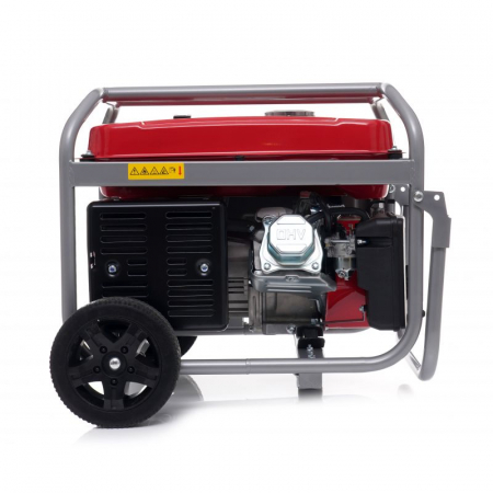 Generator curent 4.6kW 4600W 230V 12V + pornire electrica la cheie + manere si roti motor benzina (KD633) [11]