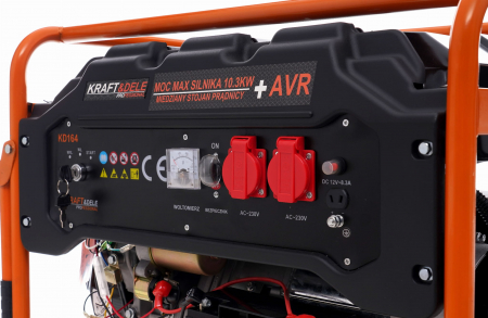 Generator curent 5.5kW 5500W 230V12V+pornire electrica+roti si maner motor benzina 15CP (KD164) [9]