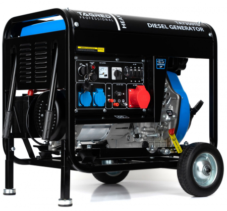 Generatoare / motoare benzina - Generator curent 5kW 5000W 230v-380V + pornire electrica motor diesel motorina 10 CP (TA7350TD)