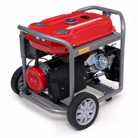 Generator curent 6.4kW 6400W 230V + pornire electrica la cheie + manere si roti motor benzina (KD634) [7]