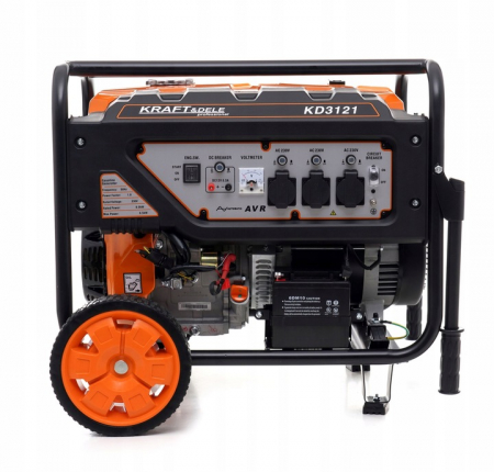 Generator curent 6.5kW 6500W 3x230V 1x12V motor benzina (KD3121) [11]
