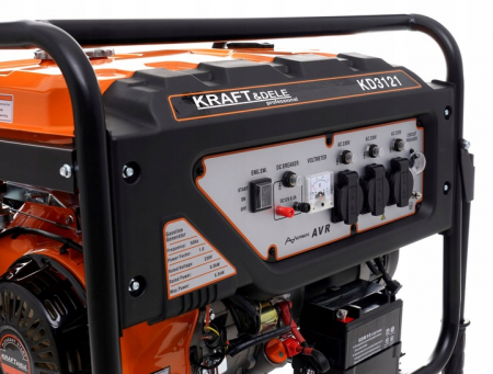 Generator curent 6.5kW 6500W 3x230V 1x12V motor benzina (KD3121) [4]