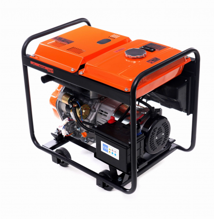 Generator curent 6kW 6000W 230V12V+pornire electrica la cheie motor diesel motorina 8CP (KD167) [4]