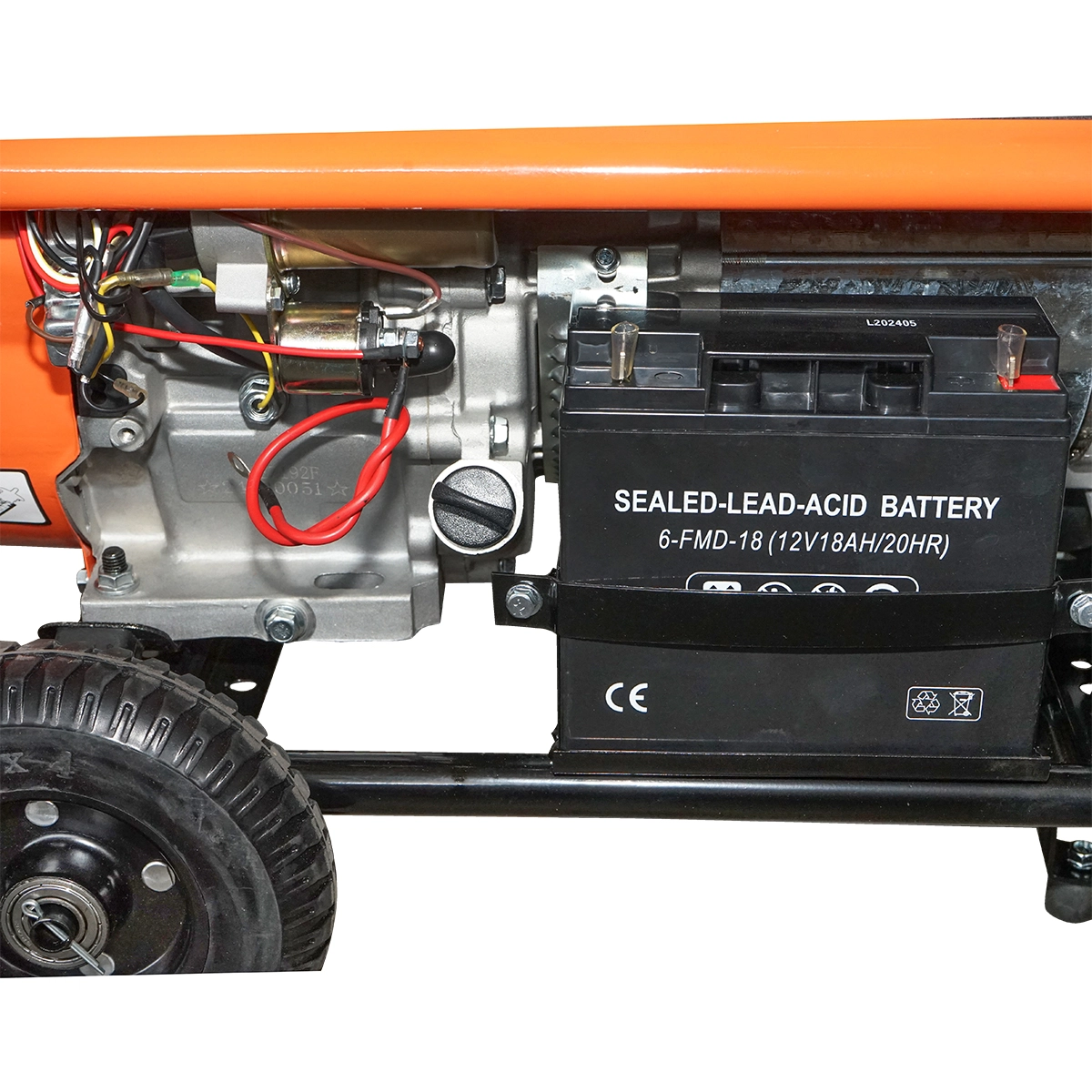 Generator curent 7.2kW 7200W 220-380V 12V 50Hz pornire electrica manuala + modul pornire automata DISGM41 (40TH168) [4]