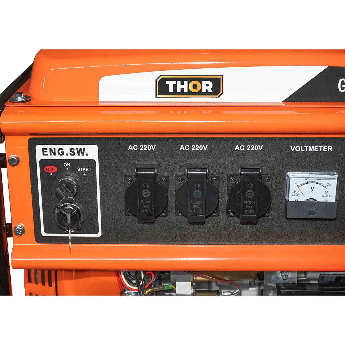 Generator curent 7.2kW 7200W 220-380V 12V 50Hz pornire electrica manuala + modul pornire automata DISGM41 (40TH168) [5]