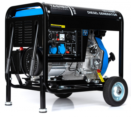 Generator curent 5kW 5000W 230v + pornire electrica motor diesel motorina 10 CP (TA7350D) [4]