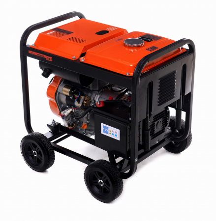 Generator curent 7.5kW 7500W 230V12V+pornire electrica la cheie motor diesel motorina 7.5CP (KD168) [6]