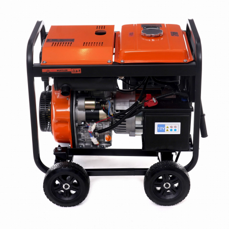 Generator curent 7.5kW 7500W 230V12V+pornire electrica la cheie motor diesel motorina 7.5CP (KD168) [4]