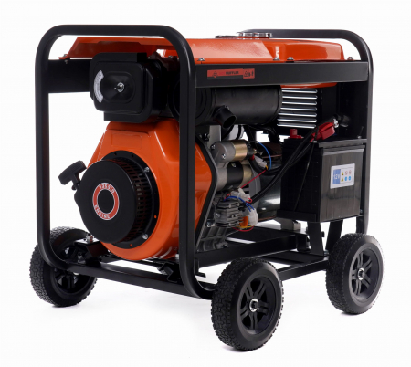 Generator curent 7.5kW 7500W 230V12V+pornire electrica la cheie motor diesel motorina 7.5CP (KD168) [2]
