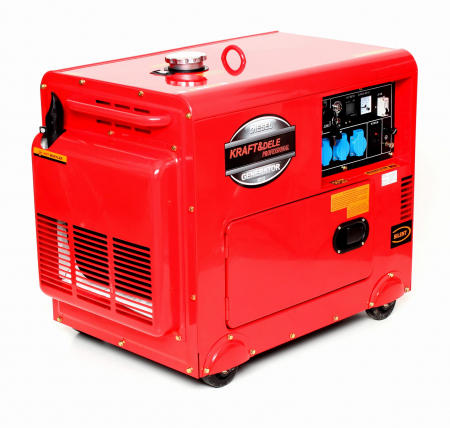 Generator curent 7kW 7000W 230V+ATS+pornire electrica motor diesel motorina 10CP (KD123_2K) [1]