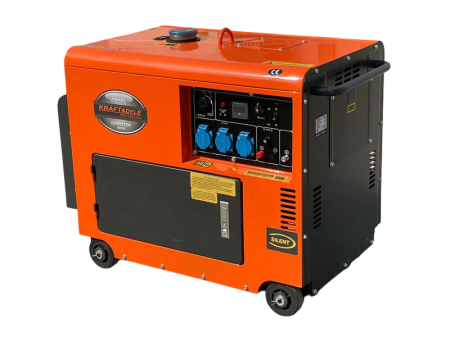 Generator curent 7kW 7000W 230V+ATS+pornire electrica motor diesel motorina 10CP (KD123_2K) [4]