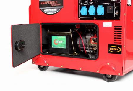 Generator curent 7kW 7000W 230V+ATS+pornire electrica motor diesel motorina 10CP (KD123_2K) [2]