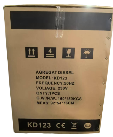 Generator curent 7kW 7000W 230V+ATS+pornire electrica motor diesel motorina 10CP (KD123_2K) [17]