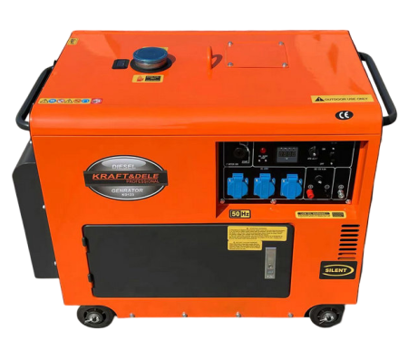 Generator curent 7kW 7000W 230V+ATS+pornire electrica motor diesel motorina 10CP (KD123_2K) [1]