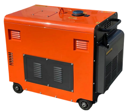 Generator curent 7kW 7000W 230V+ATS+pornire electrica motor diesel motorina 10CP (KD123_2K) [6]