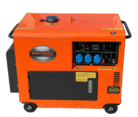 Generator curent 7kW 7000W 230V+ATS+pornire electrica motor diesel motorina 10CP (KD123_2K) [9]