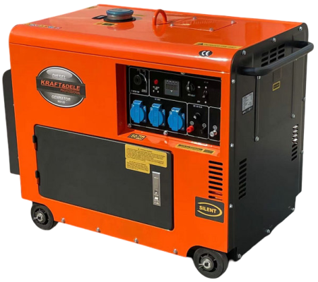 Generator curent 7kW 7000W 230V+ATS+pornire electrica motor diesel motorina 10CP (KD123_2K) [3]