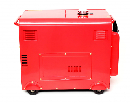 Generator curent 7kW 7000W 230V+ATS+pornire electrica motor diesel motorina 10CP (KD123_2K) [10]