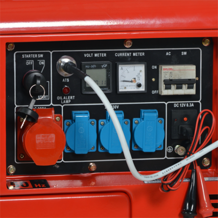 Generator curent 7kW 7000W 400v+ATS+pornire electrica motor diesel motorina (KD121) [5]