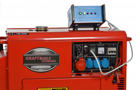 Generator curent 7kW 7000W 400v+ATS+pornire electrica motor diesel motorina (KD121) [2]