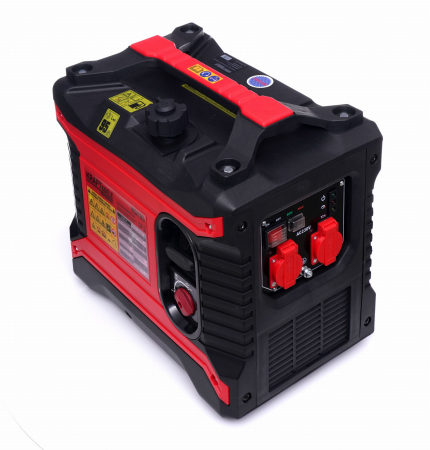 Generatoare si motoare - Generator curent cu invertor inverter 2.05kw 2050W 2x230V motor pe benzina 3.4CP (KD193)