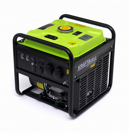 Generatoare / motoare benzina - Generator curent cu invertor inverter 4.3kw 4300W 230V 12V motor pe benzina 5.4CP (KD687)