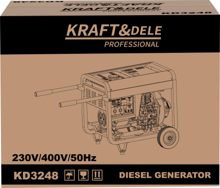 Generator curent motor diesel 6kW 230/400 V (KD3248) [13]