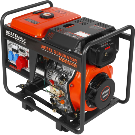 Generatoare curent diesel - Generator curent motor diesel 7 kW 2x230, 400V (KD3243)