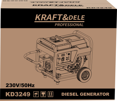 Generator curent motor diesel 8kW 230V (KD3249) [9]