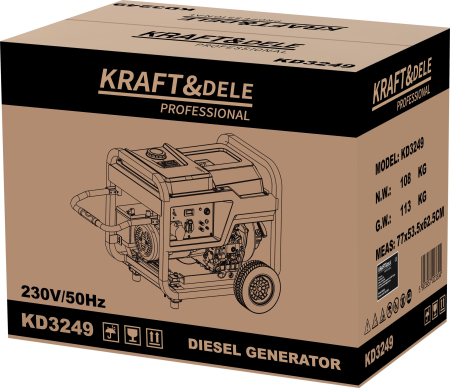Generator curent motor diesel 8kW 230V (KD3249) [10]
