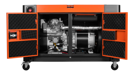 Generator de curent diesel trifazic 18kW 230V/400V pornire electrica la cheie (KD3247) [7]