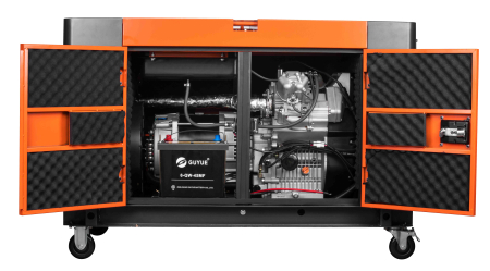 Generator de curent diesel trifazic 18kW 230V/400V pornire electrica la cheie (KD3247) [4]